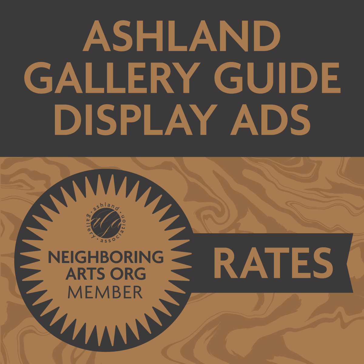 2025 Gallery Guide Display Ads (Neighboring Arts Org Rates)