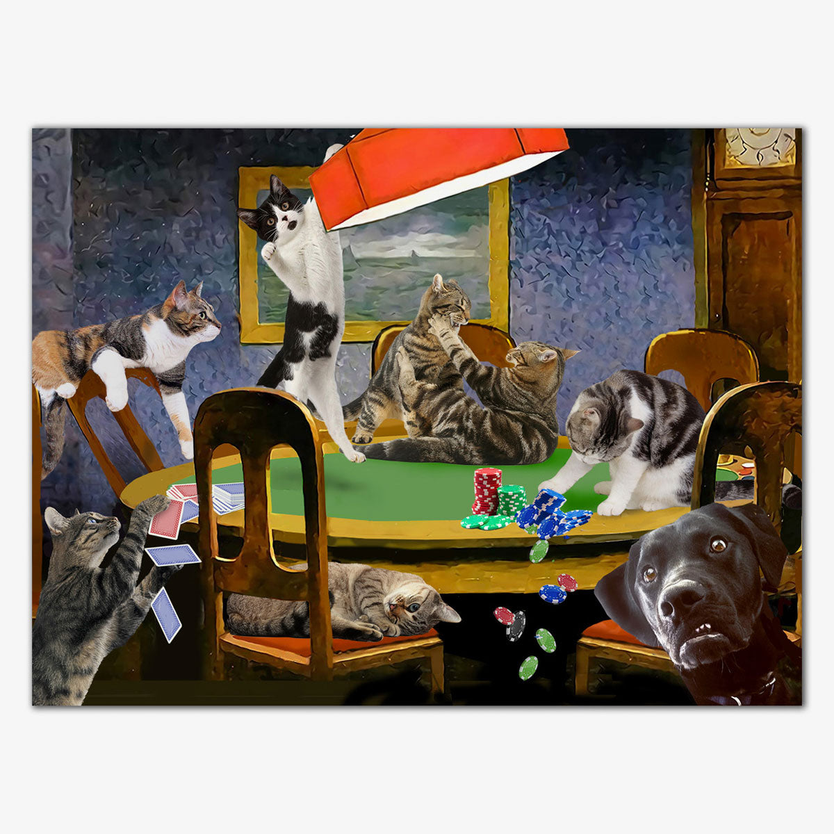 "Cats(not)Playing Poker" by Nancy Sterling